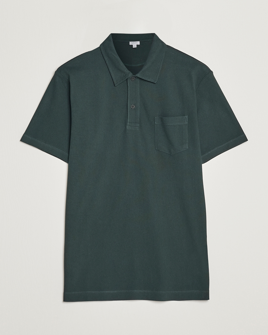 Herre | Polotrøjer | Sunspel | Riviera Polo Shirt Seaweed