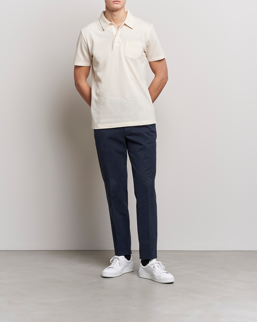 Herre | Polotrøjer | Sunspel | Riviera Polo Shirt Undyed