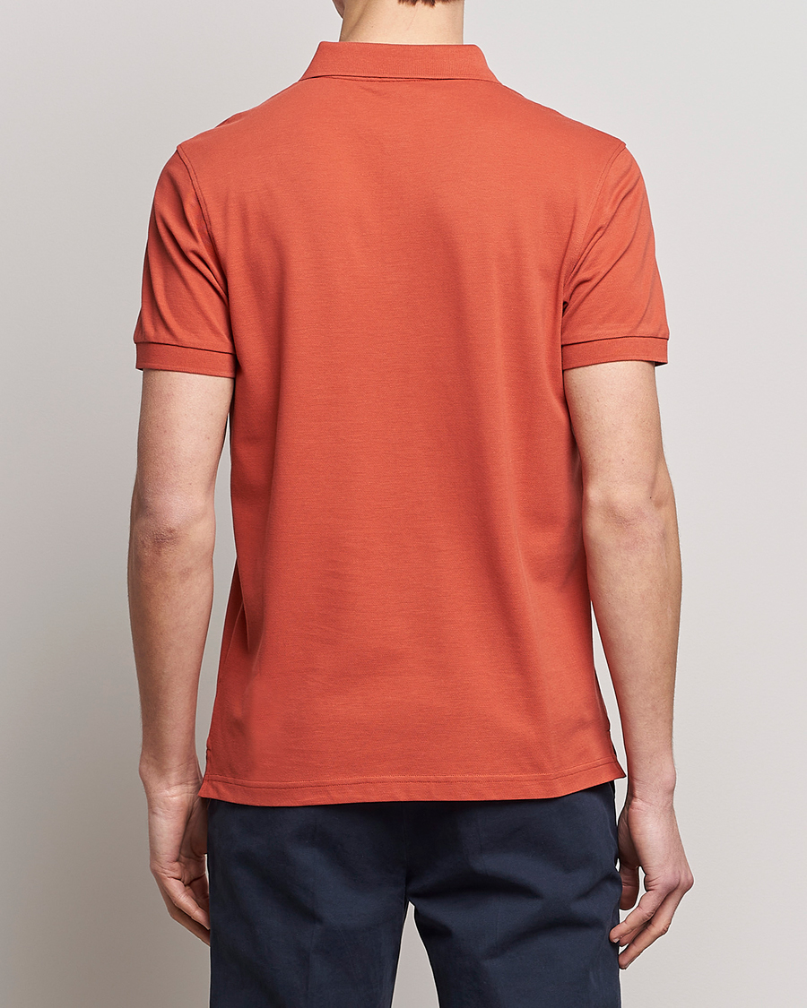 Herre | Polotrøjer | Sunspel | Short Sleeve Pique Polo Burnt Sienna