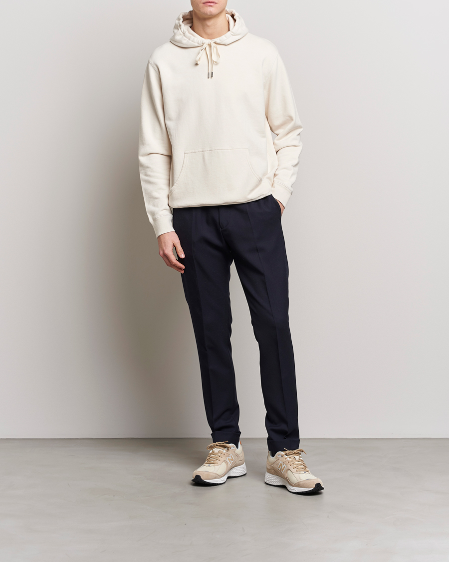 Herre | Trøjer | Sunspel | Loopback Hoodie Undyed