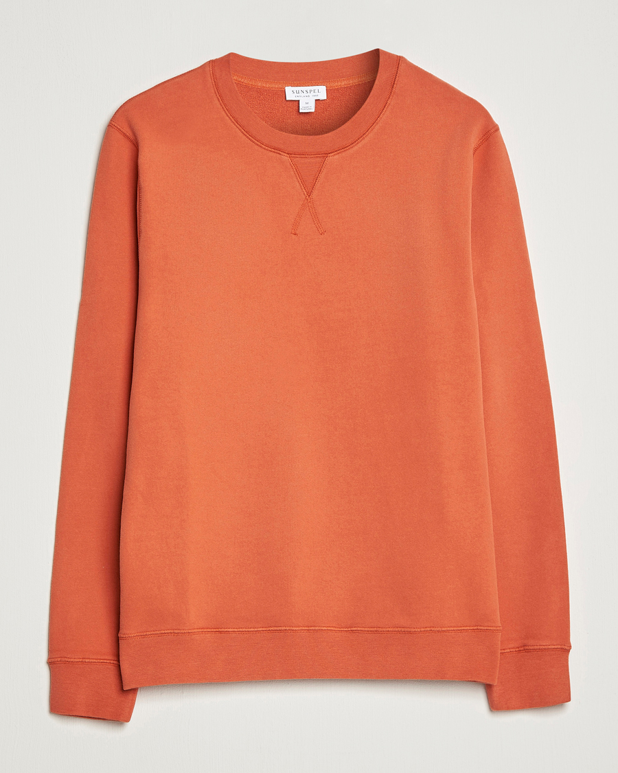 Herre | Trøjer | Sunspel | Loopback Sweatshirt Burnt Sienna