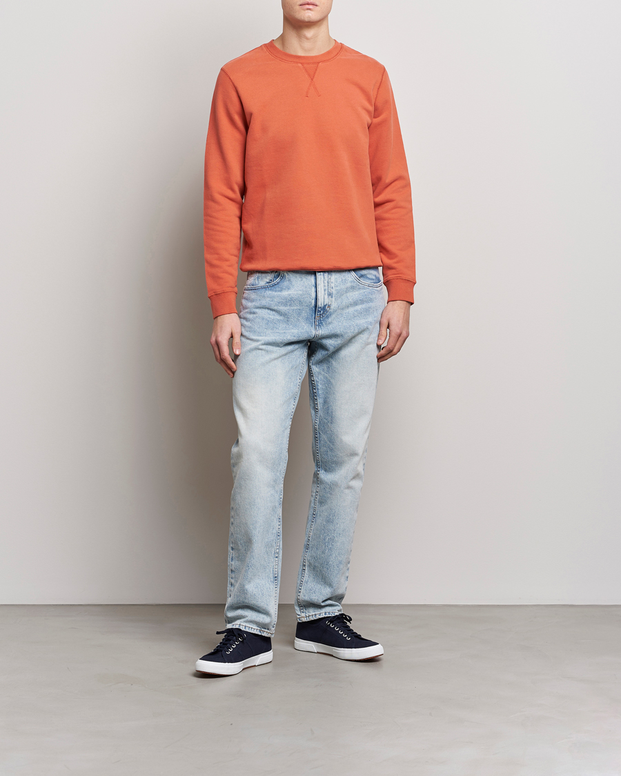 Herre | Trøjer | Sunspel | Loopback Sweatshirt Burnt Sienna