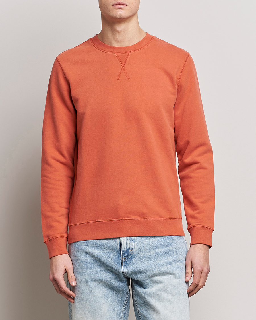 Herre | Trøjer | Sunspel | Loopback Sweatshirt Burnt Sienna
