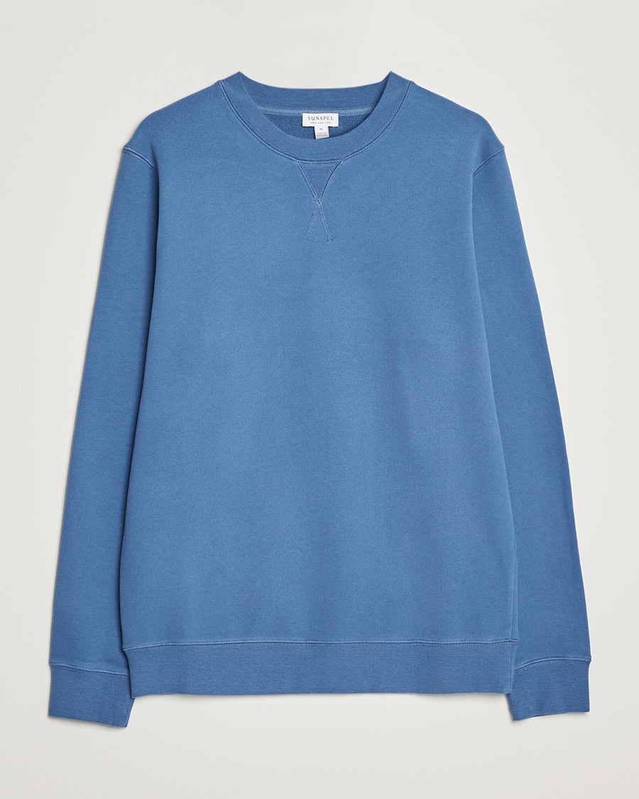 Herre | Trøjer | Sunspel | Loopback Sweatshirt Blue Stone