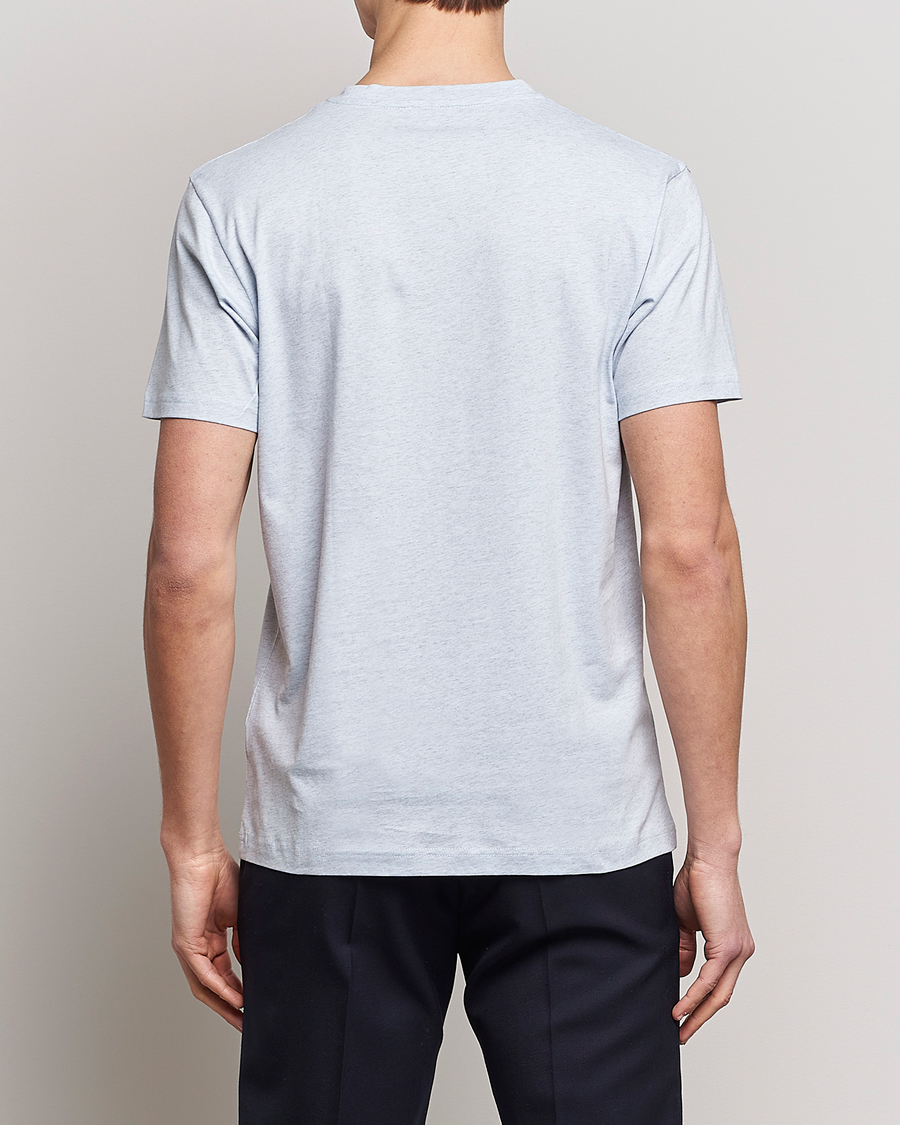 Herre | T-Shirts | Sunspel | Riviera Organic Tee Pastel Blue Melange