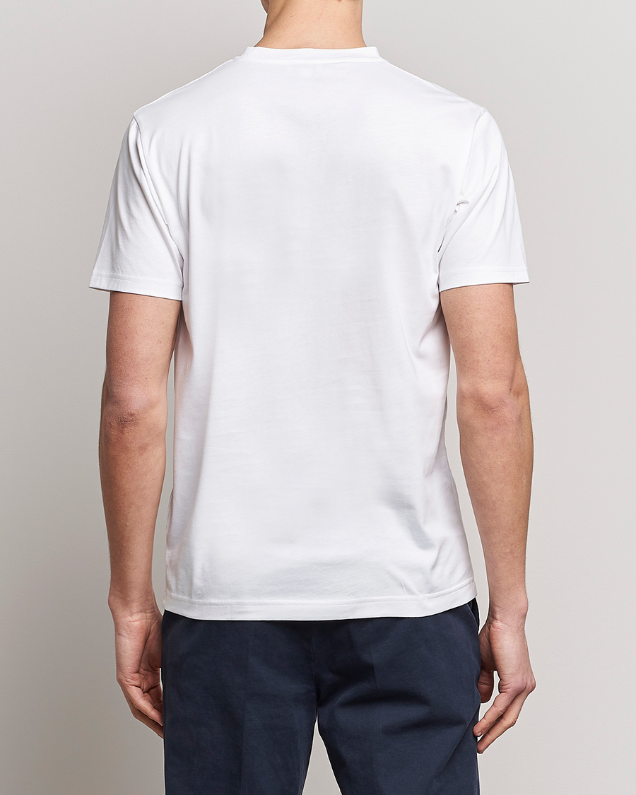 Herre | T-Shirts | Sunspel | Riviera Pocket Crew Neck T-Shirt White