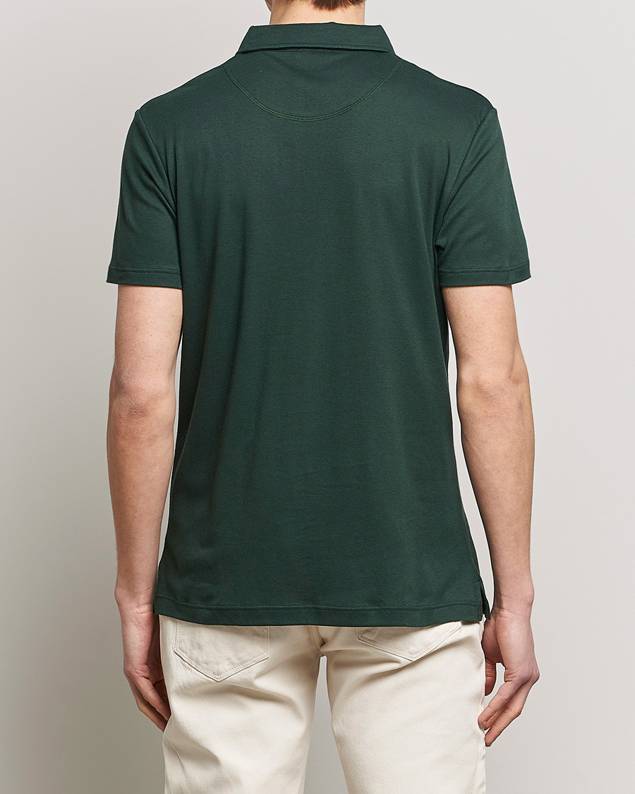 Herre | Polotrøjer | Sunspel | Sea Island Jersey Riviera Polo Seaweed
