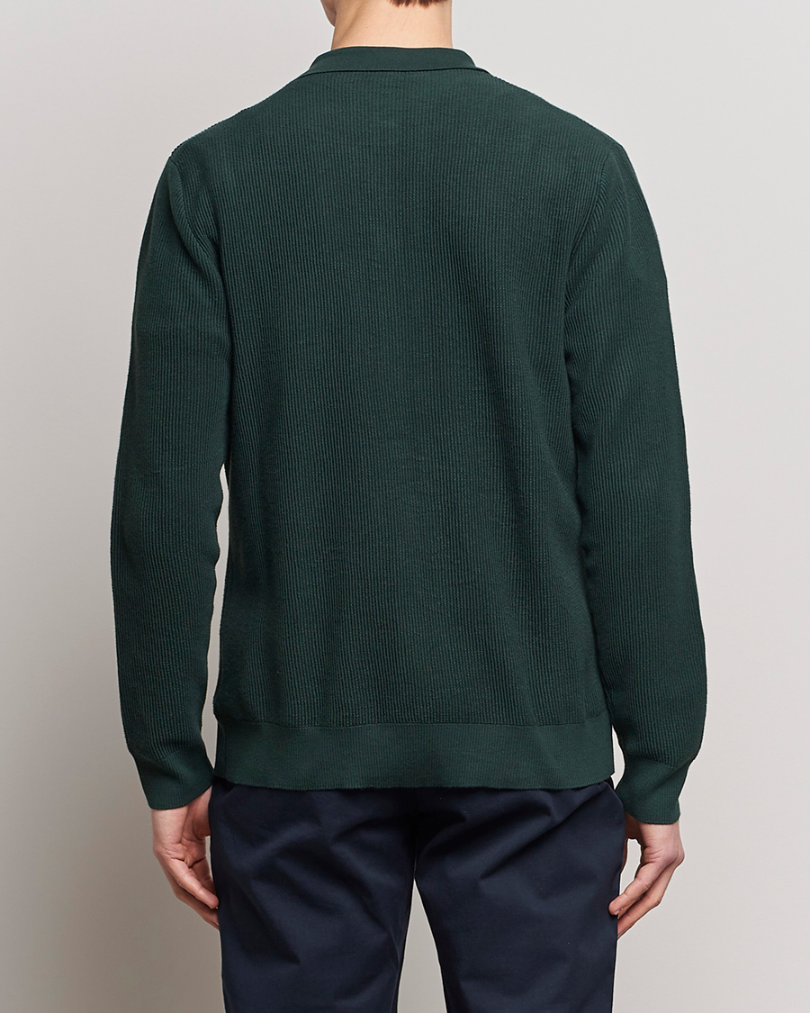 Herre | Trøjer | Sunspel | Knitted Cotton Jacket Seaweed