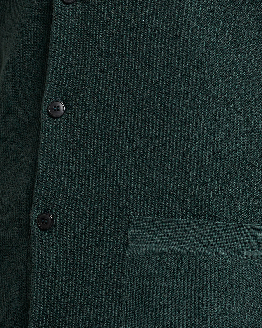 Herre | Trøjer | Sunspel | Knitted Cotton Jacket Seaweed