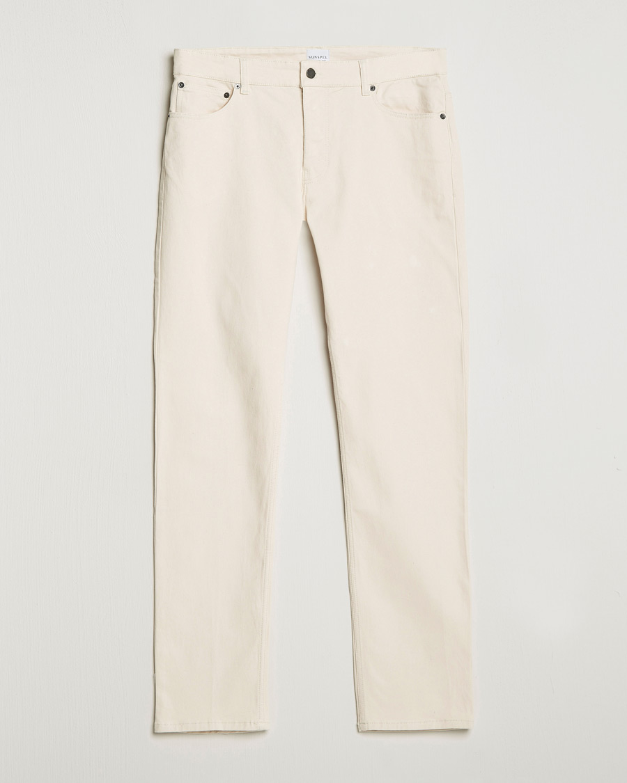 Herre | Bukser | Sunspel | Five Pocket Cotton Twill Trousers Undyed