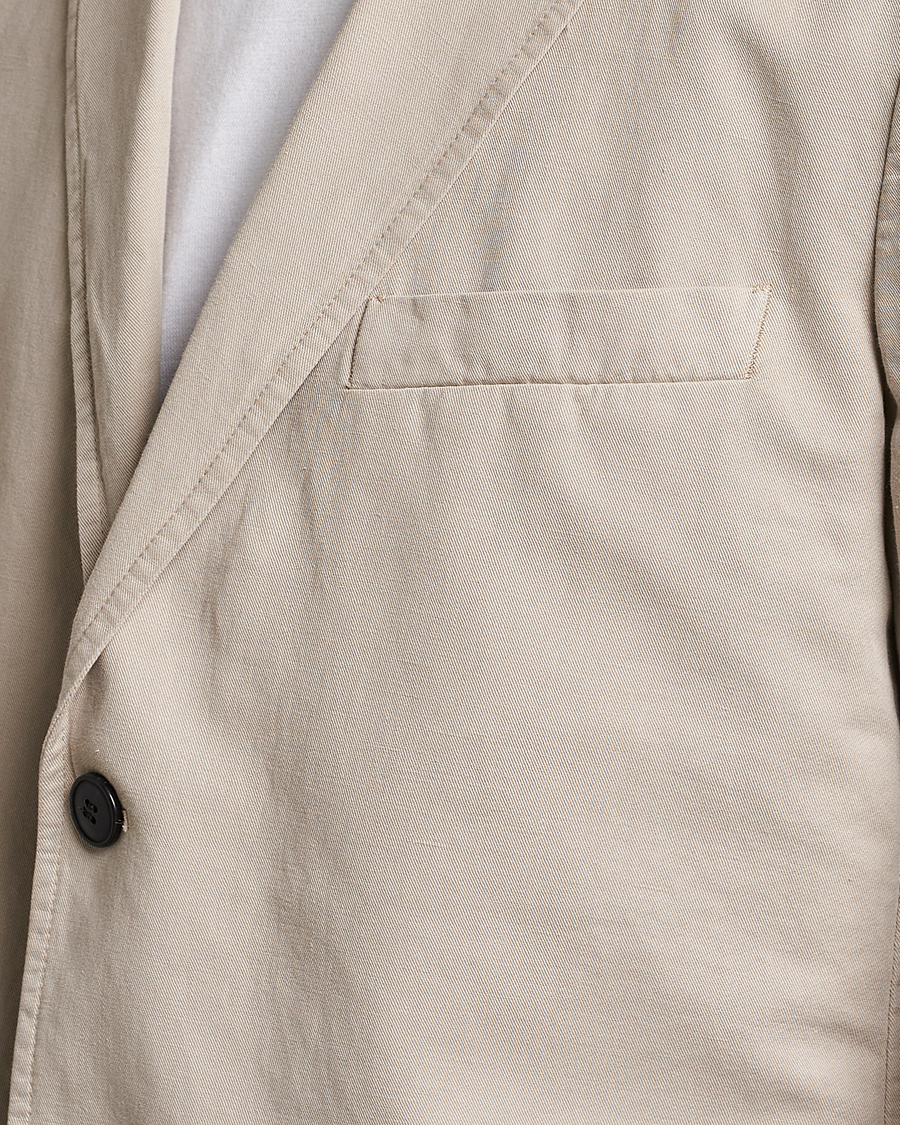 Herre | Blazere & jakker | Sunspel | Unconstructed Cotton/Linen Blazer Light Sand