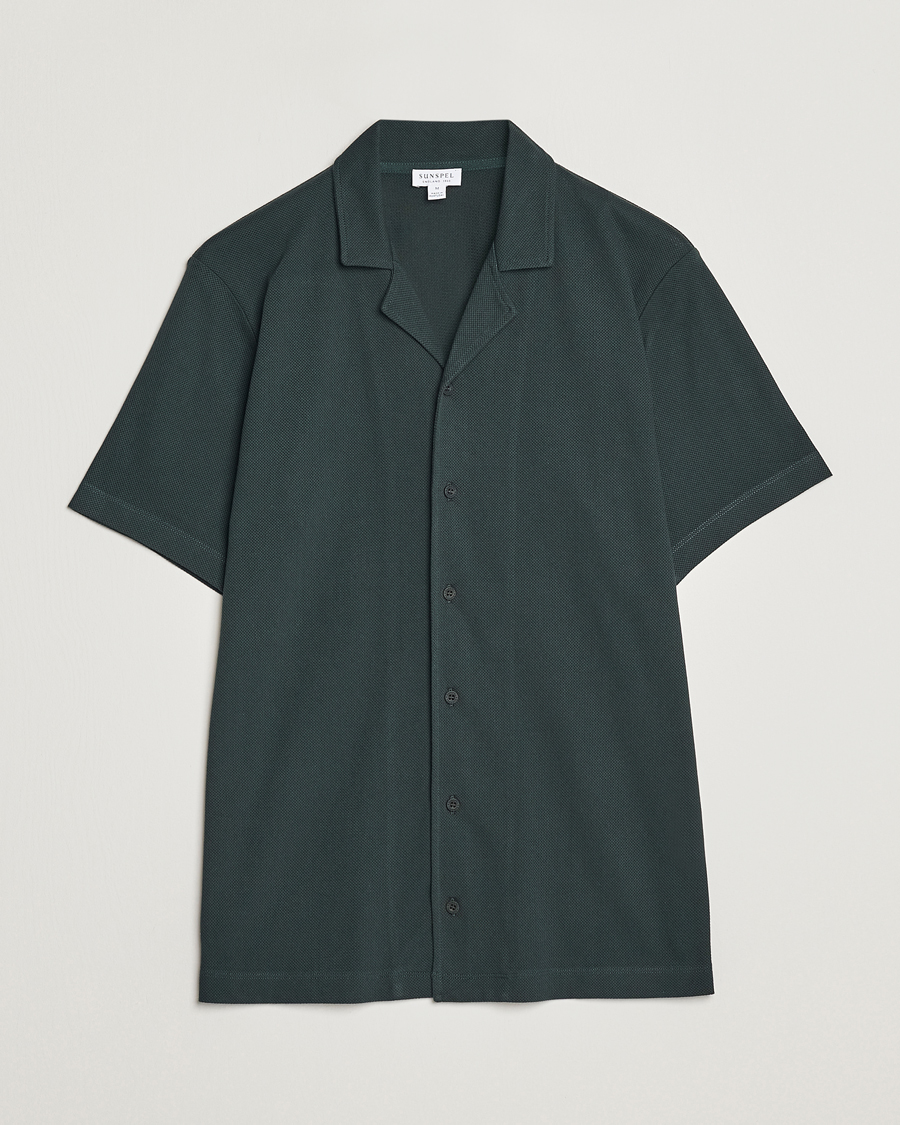 Herre | Polotrøjer | Sunspel | Riviera Resort Shirt Seaweed