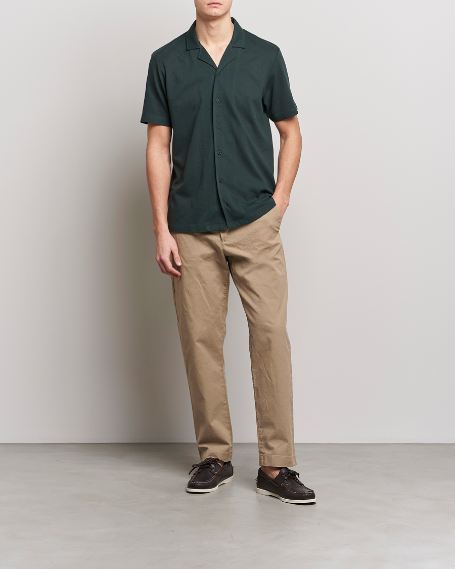 Herre | Polotrøjer | Sunspel | Riviera Resort Shirt Seaweed