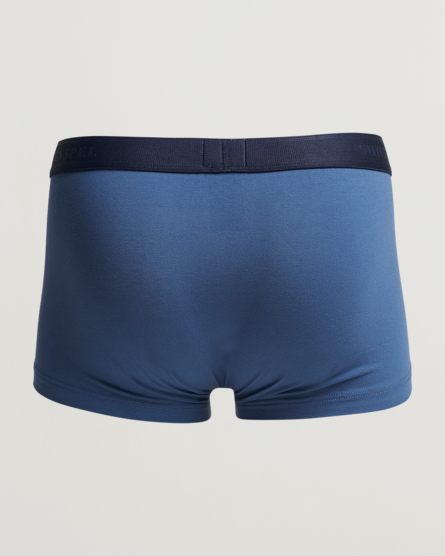 Herre | Undertøj | Sunspel | Cotton Stretch Trunk Atlantic Blue