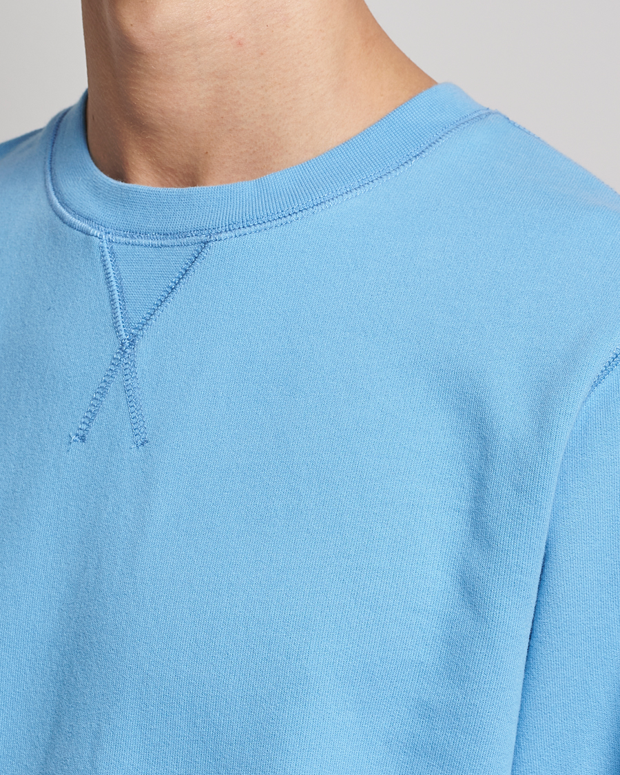 Herre | Trøjer | Sunspel | Loopback Sweatshirt Ocean Blue