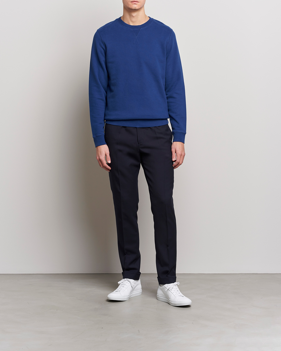 Herre | Trøjer | Sunspel | Loopback Sweatshirt Space Blue