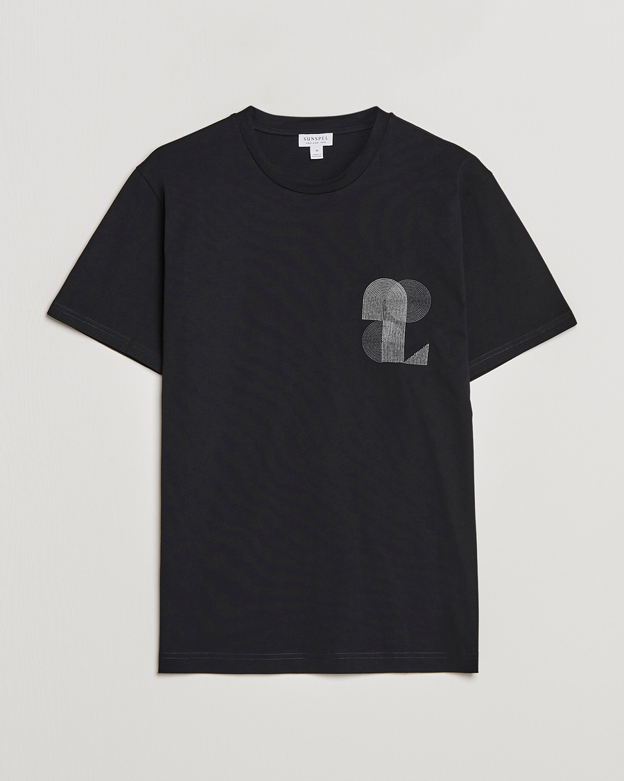 Herre | T-Shirts | Sunspel | Craig Ward Colab Riviera T-Shirt Black