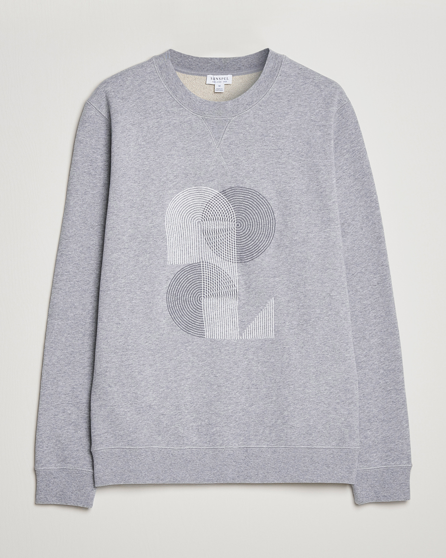 Herre | Trøjer | Sunspel | Craig Ward Colab Loopback Sweatshirt Grey Melange