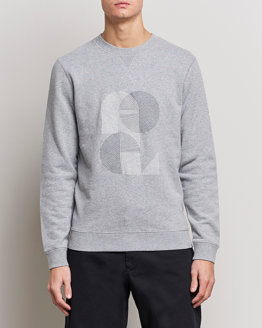 Herre | Trøjer | Sunspel | Craig Ward Colab Loopback Sweatshirt Grey Melange