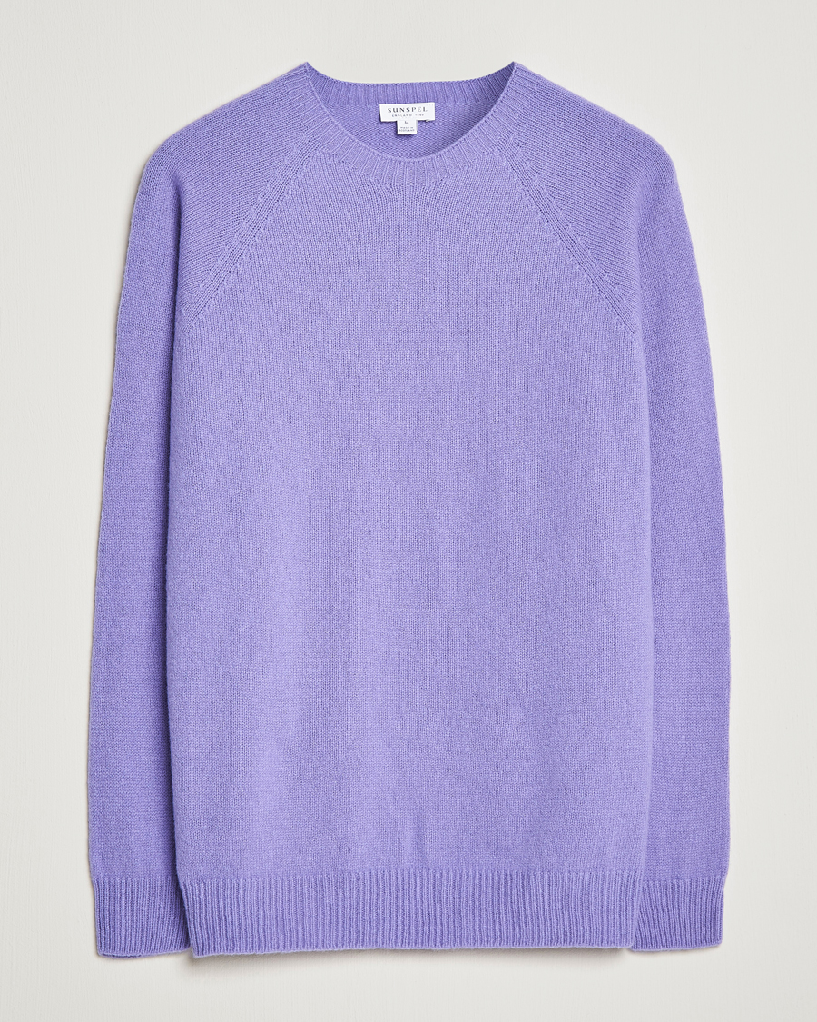 Herre | Trøjer | Sunspel | Lambswool Crewneck Heather