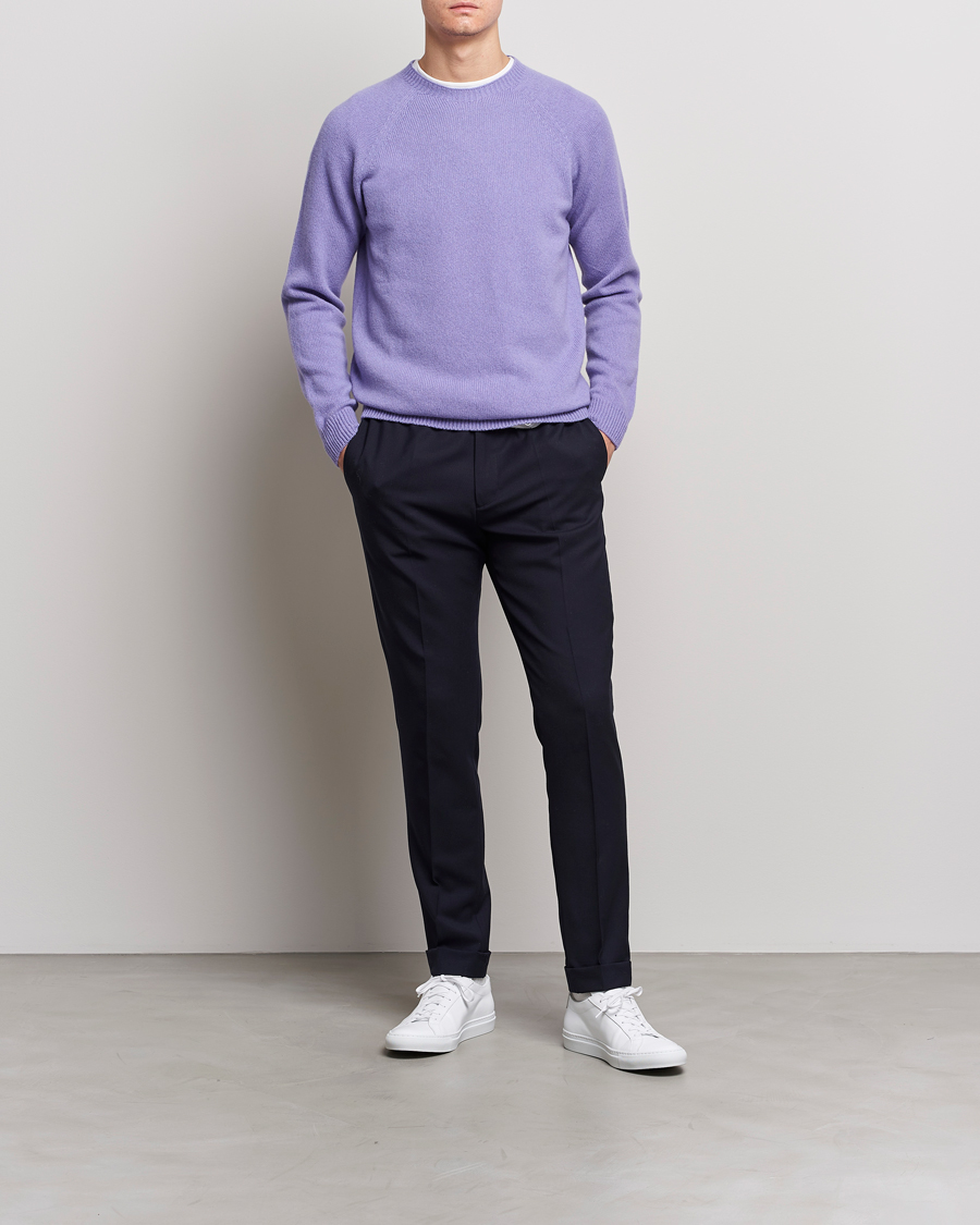 Herre | Trøjer | Sunspel | Lambswool Crewneck Heather