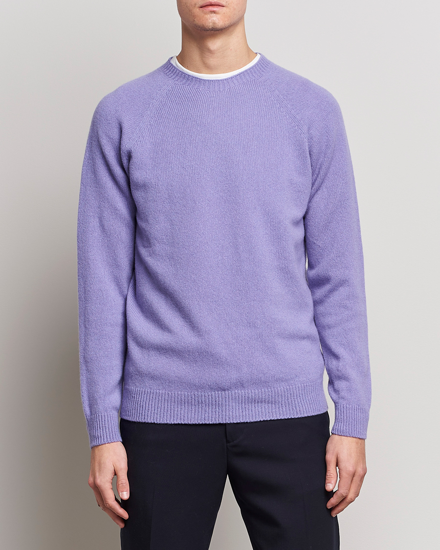 Herre | Trøjer | Sunspel | Lambswool Crewneck Heather