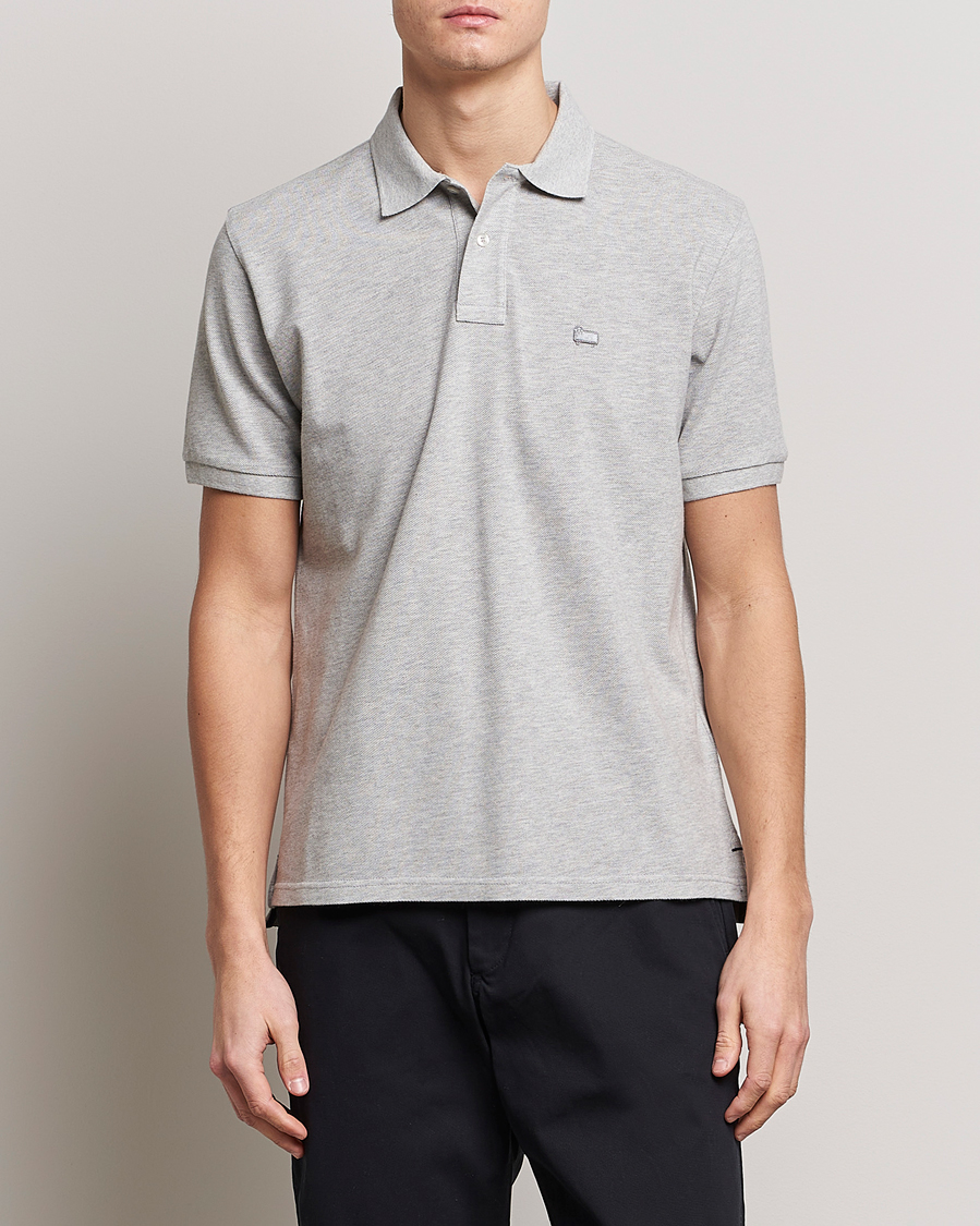 Herre | Polotrøjer | Woolrich | Classic American Polo Light Grey Melange