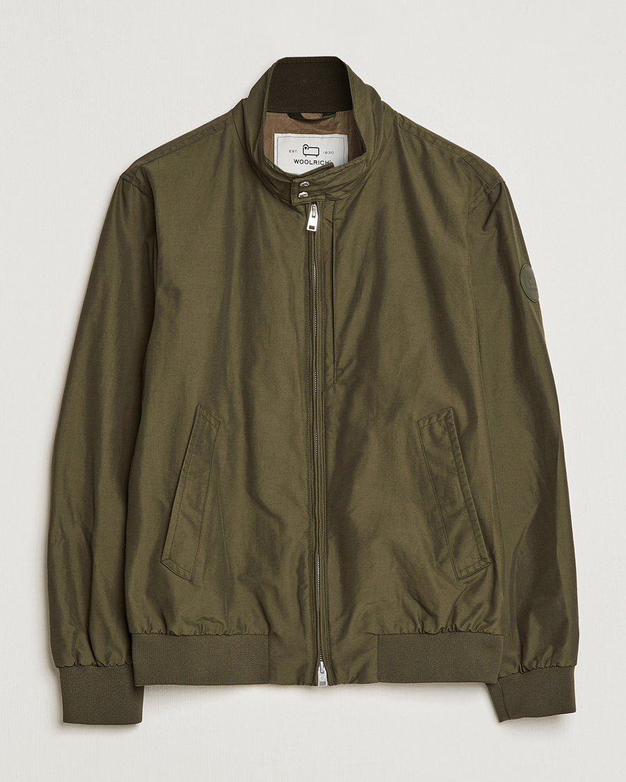 Woolrich Eco Cotton Bomber Green CareOfCarl.dk