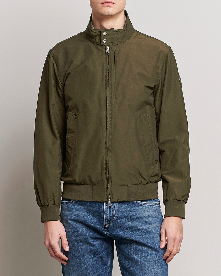 Herre | Jakker | Woolrich | Cruiser Eco Cotton Bomber Jacket Dark Green