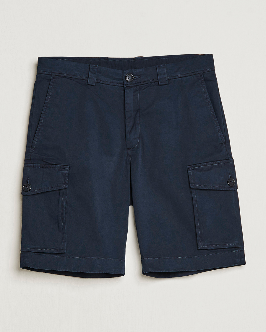 Herre | Shorts | Woolrich | Classic Cargo Shorts Melton Blue