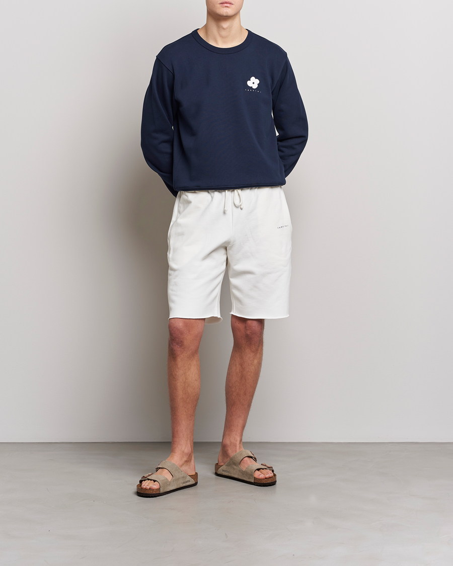 Herre | Trøjer | Lardini | Cotton Embroidery Logo Sweatshirt Navy