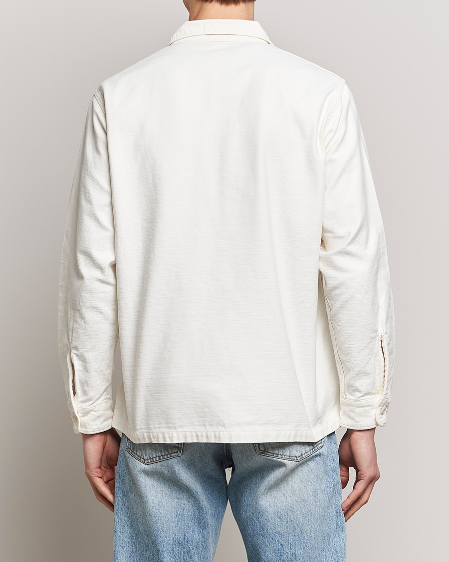 Herre | Skjorter | orSlow | Cotton Sateen US Army Overshirt Ecru