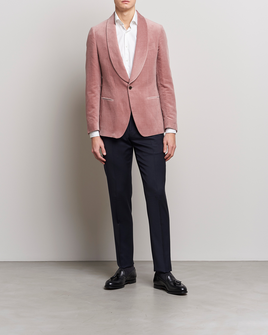 Herre | Blazere & jakker | Lardini | Summer Velvet Dinner Jacket Soft Pink