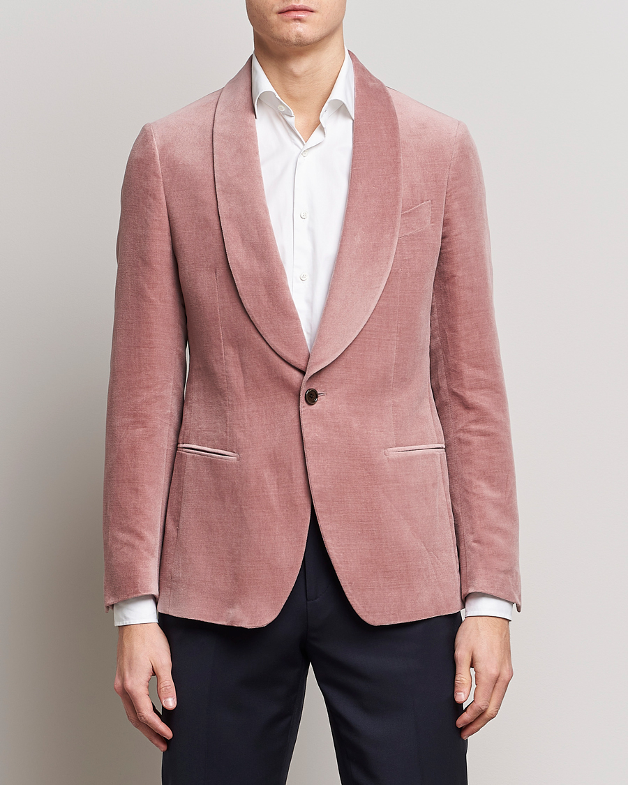 Herre | Blazere & jakker | Lardini | Summer Velvet Dinner Jacket Soft Pink