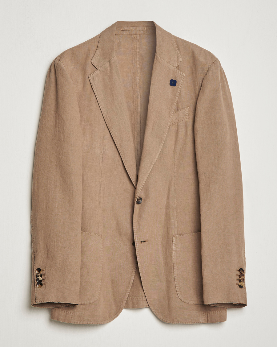 Herre | Blazere & jakker | Lardini | Patch Pocket Linen Blazer Beige