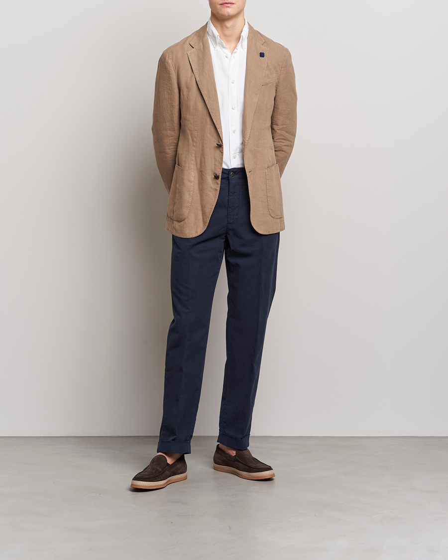 Herre | Blazere & jakker | Lardini | Patch Pocket Linen Blazer Beige