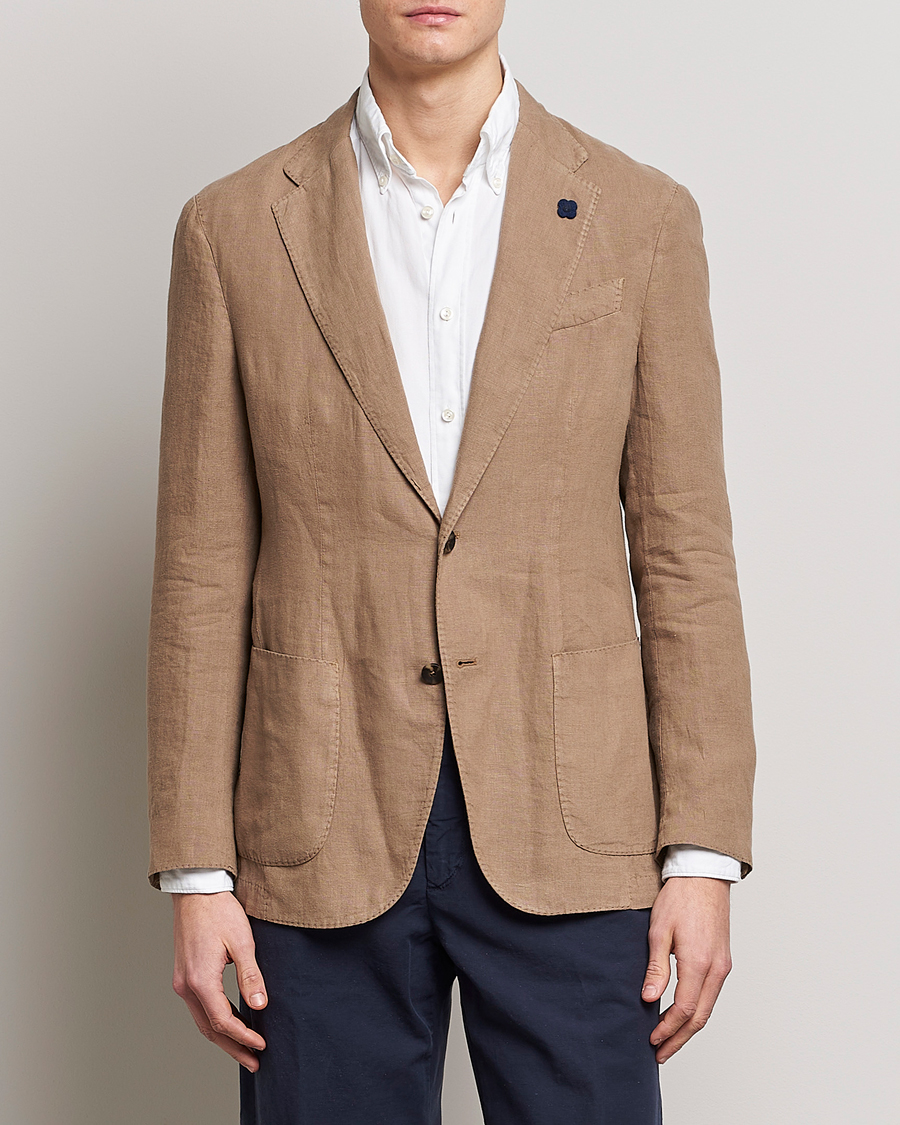 Herre | Blazere & jakker | Lardini | Patch Pocket Linen Blazer Beige