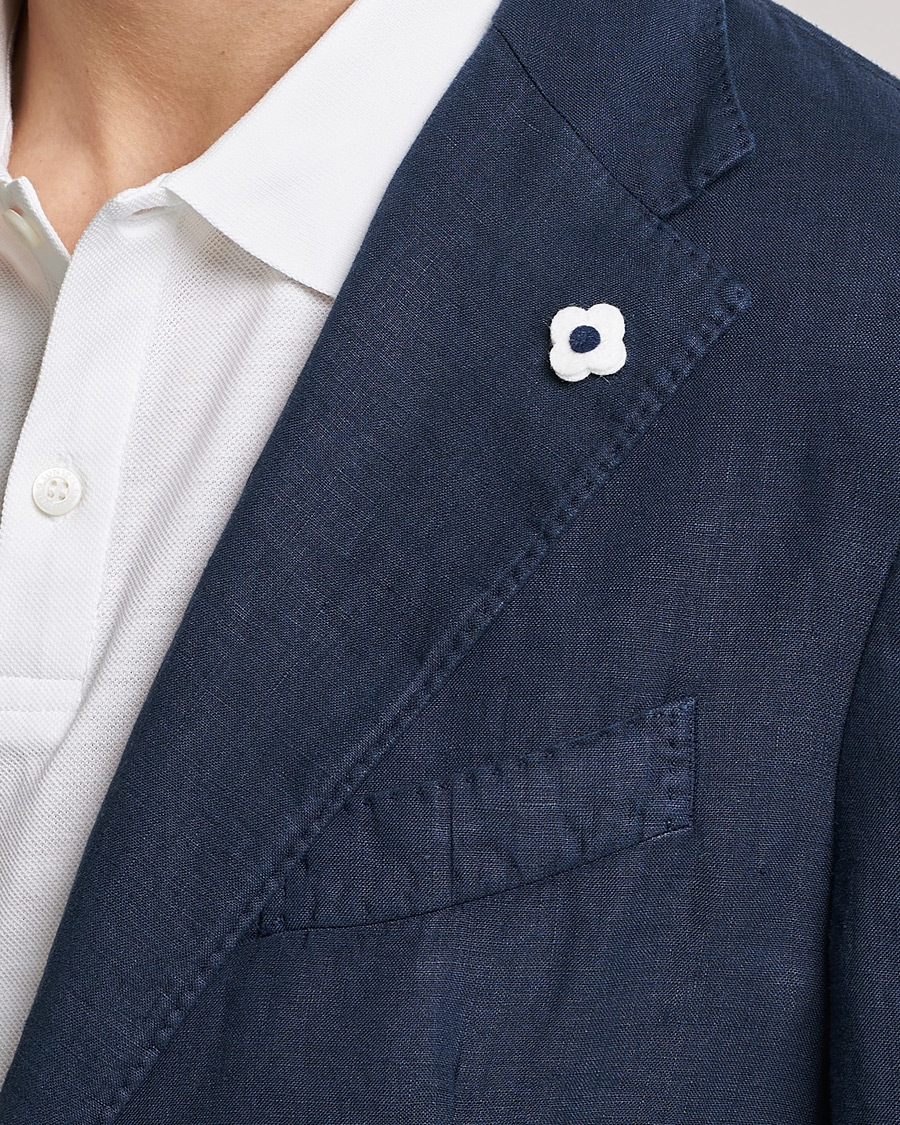 Herre | Blazere & jakker | Lardini | Patch Pocket Linen Blazer Navy
