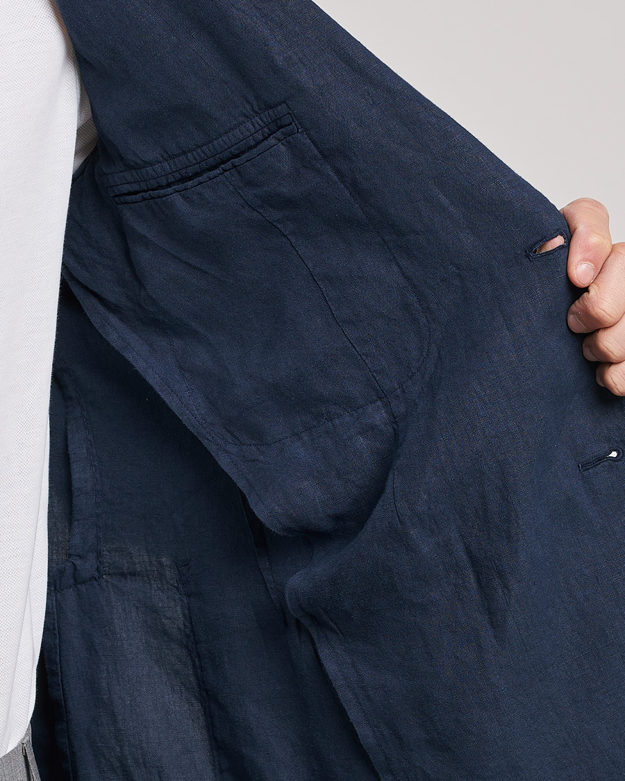Herre | Blazere & jakker | Lardini | Patch Pocket Linen Blazer Navy