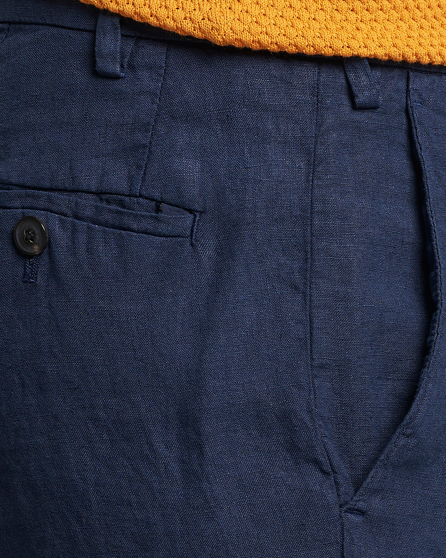 Herre | Shorts | Lardini | Linen Shorts Navy