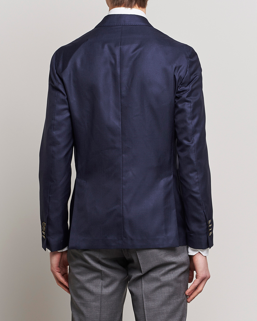 Herre | Blazere & jakker | Lardini | Soft Double Breasted Cashmere/Silk Blazer Navy