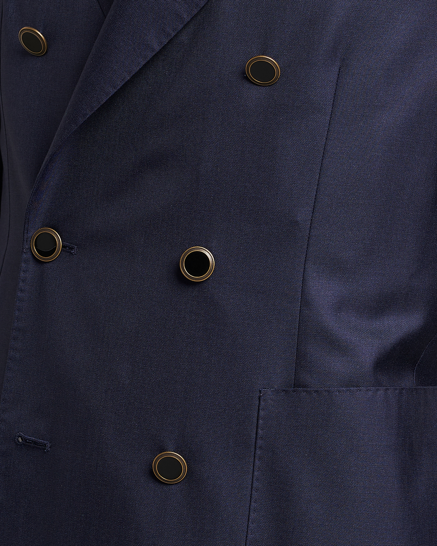 Herre | Blazere & jakker | Lardini | Soft Double Breasted Cashmere/Silk Blazer Navy