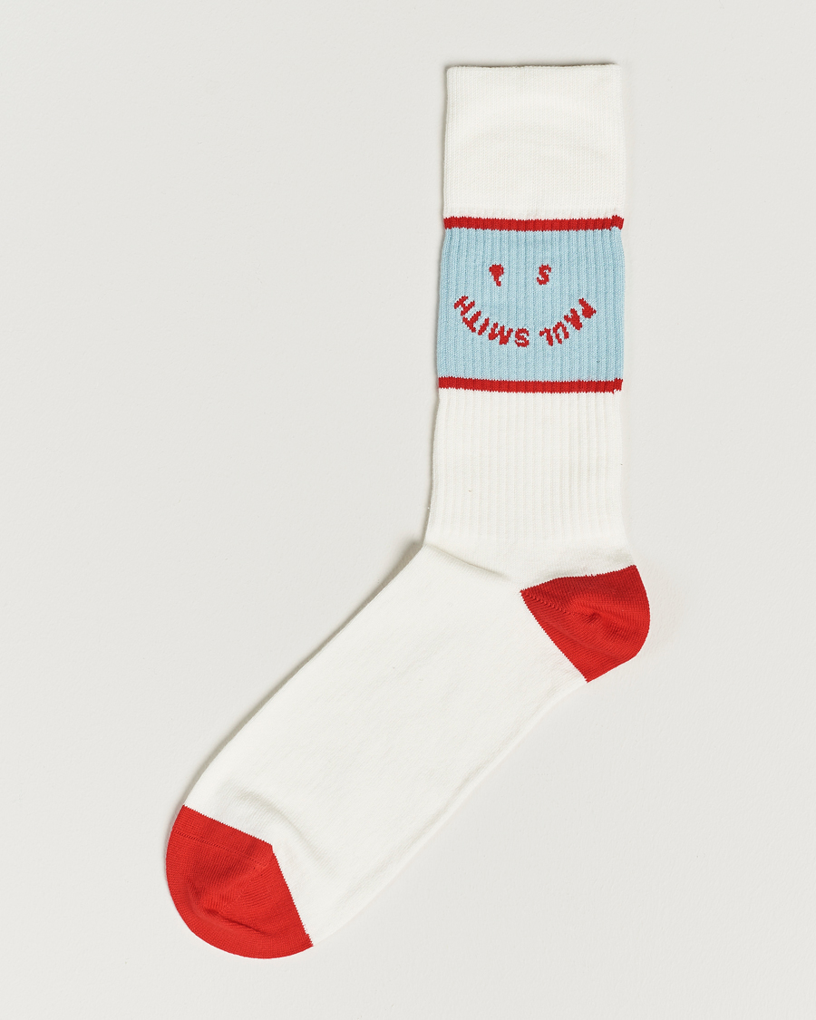 Herre | Undertøj | Paul Smith | PS Face Sock Off White