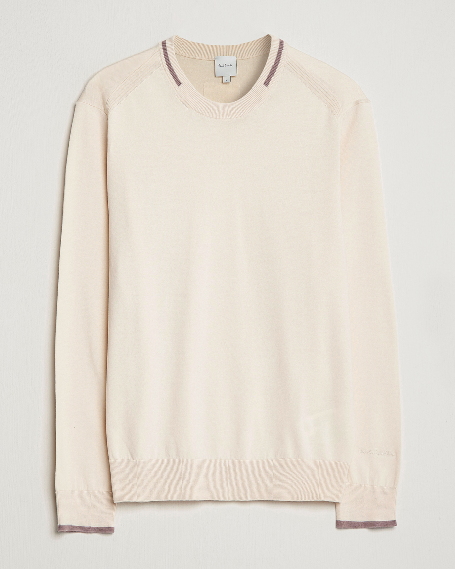 Herre | Trøjer | Paul Smith | Organic Cotton Knitted Sweater Off White