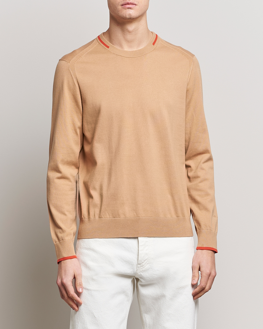 Herre | Trøjer | Paul Smith | Organic Cotton Knitted Sweater Light Beige