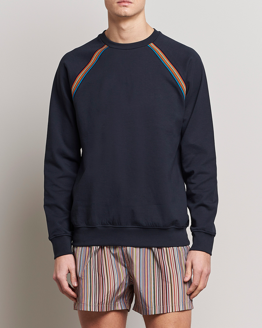 Herre | Trøjer | Paul Smith | Raglan Cotton Sweatshirt Dark Navy