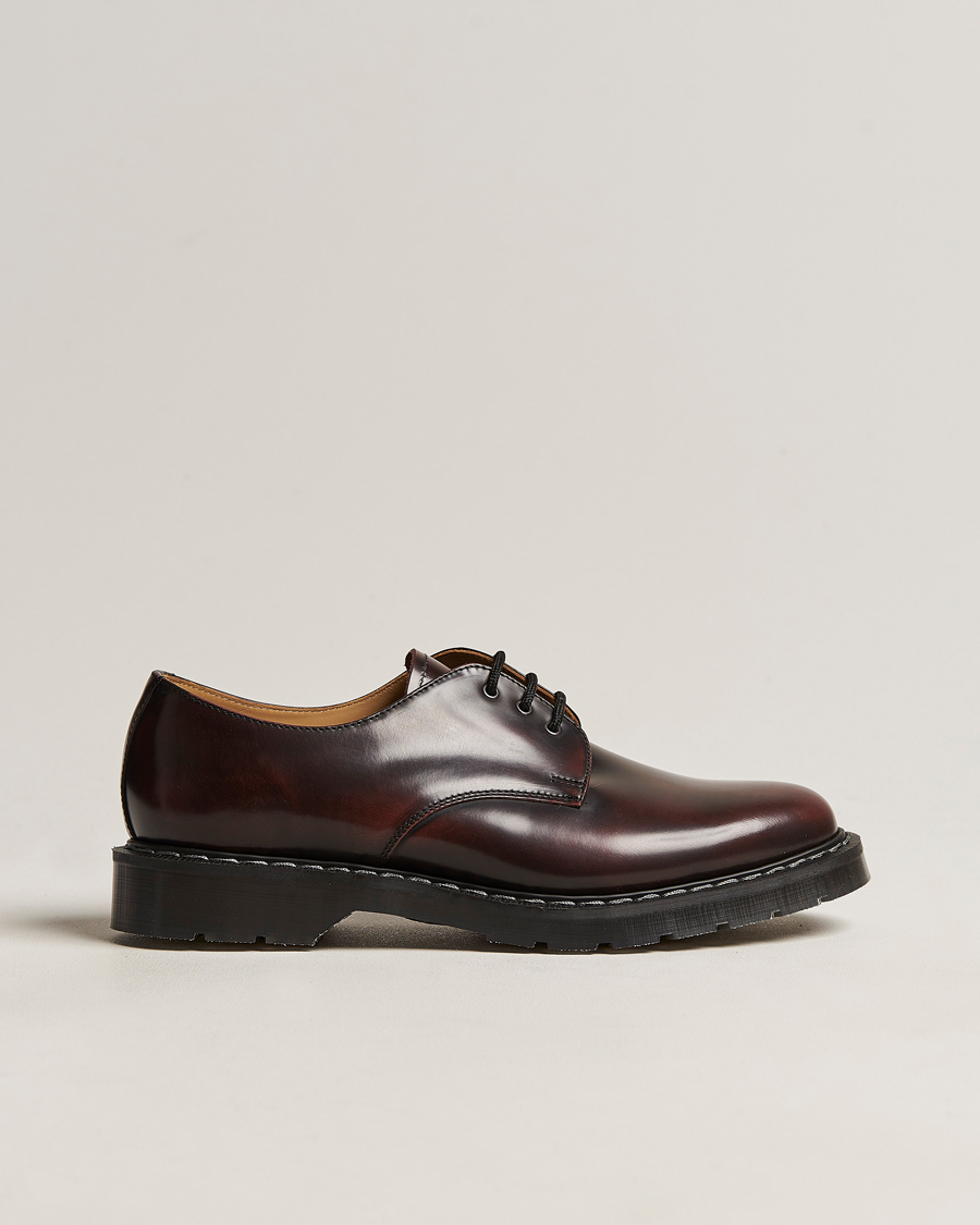 Herre | Derbys | Solovair | 3 Eye Gibson Shoe Burgundy Shine