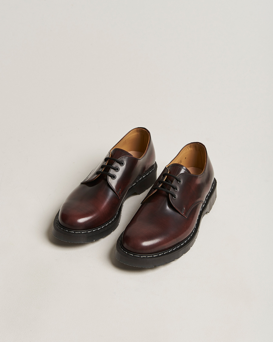 Herre | Sko | Solovair | 3 Eye Gibson Shoe Burgundy Shine