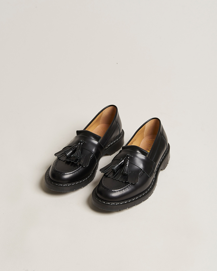 Herre | Solovair Tassel Loafer Black Shine | Solovair | Tassel Loafer Black Shine