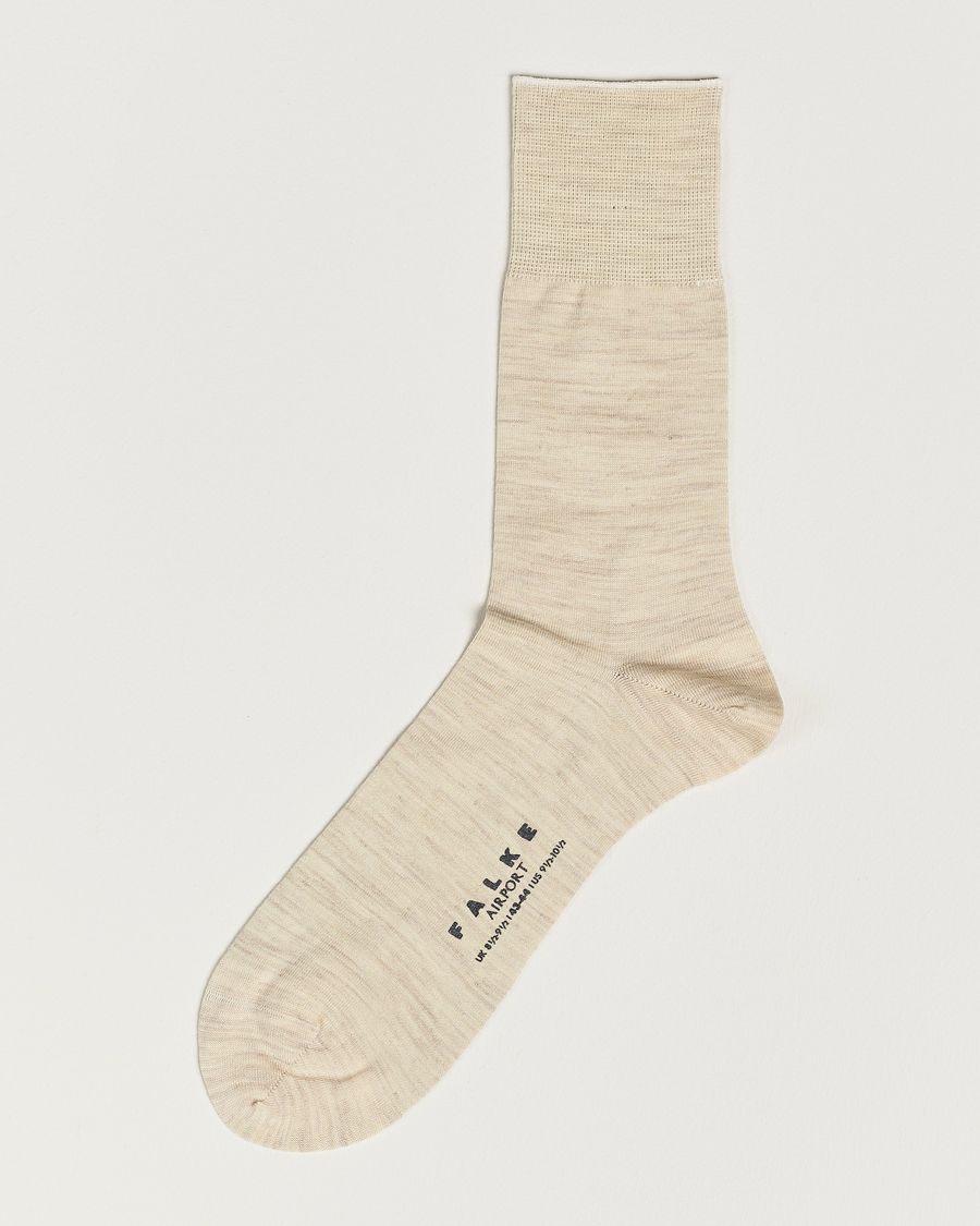 tømmerflåde Ruddy levering Falke Airport Socks Beige Mel - CareOfCarl.dk